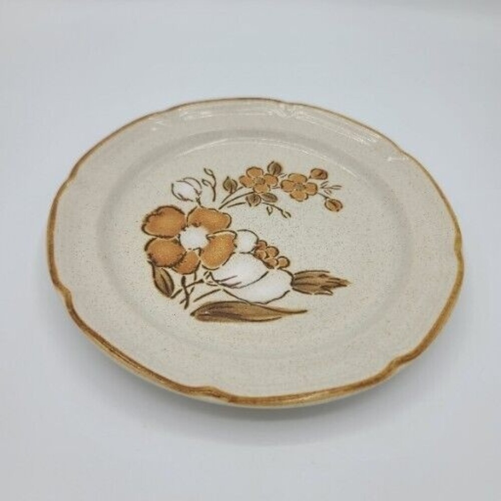 Hearthside Baroque Autumn Fair 7.5 Inch Salad Plate 1970's Hand Painted